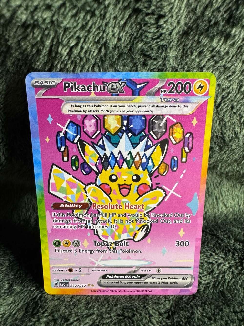 Pikachu ex 277/217 Special Illustration Rare (SIR) | Ascended Heroes ⚡️